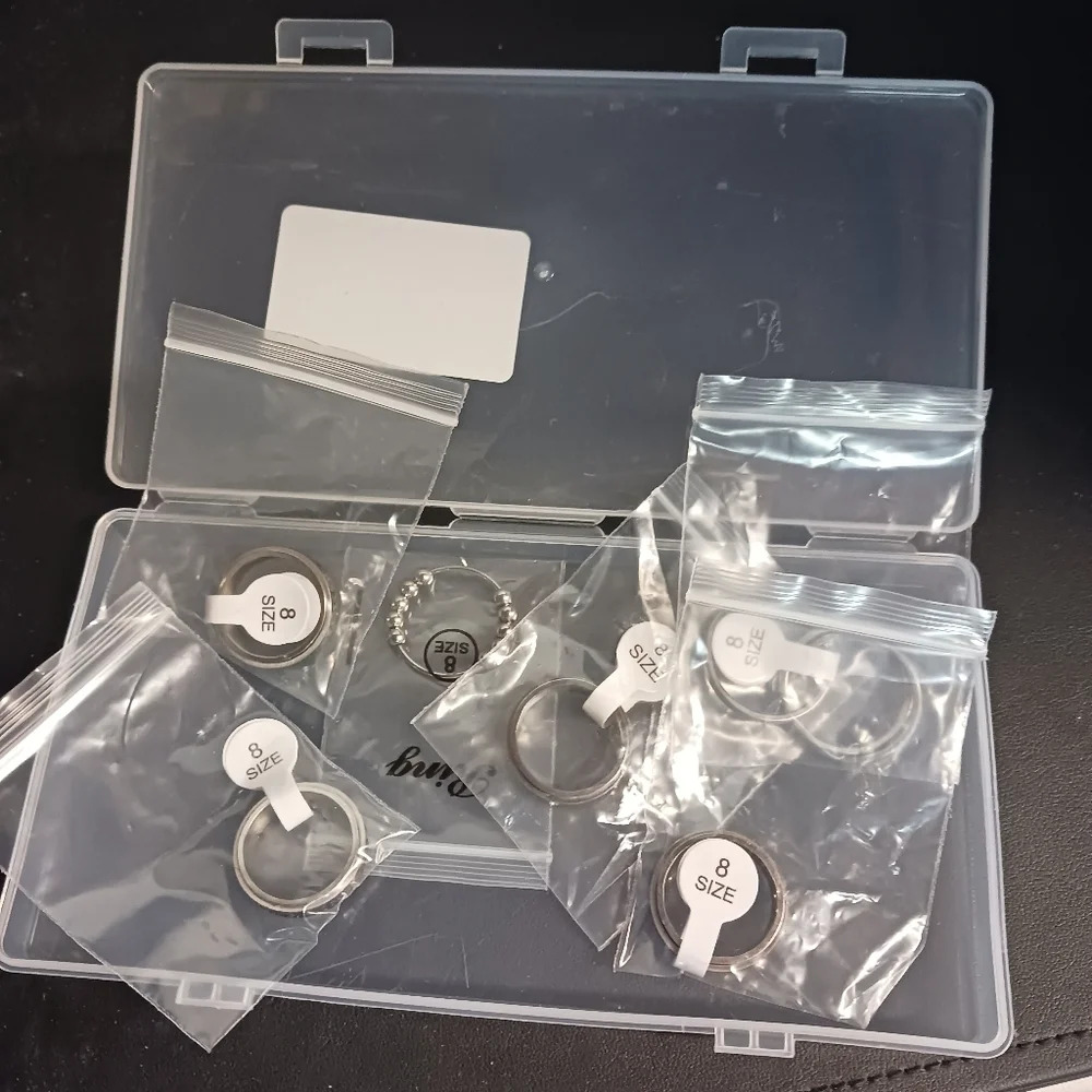 NWT 6 pack variety of ANXIETY RINGS SZ. 8